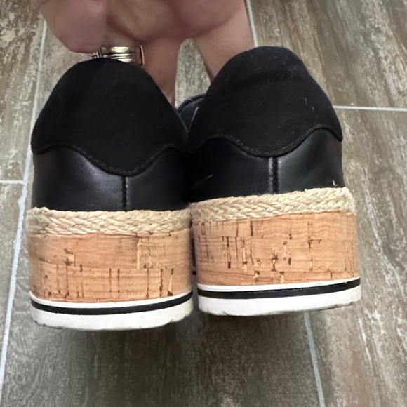 Jennifer Lopez Black and Brown Platform Sneakers - Picture 4 of 8